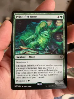Printlifter Ooze 0040 Non Foil Rare Murders at Karlov Manor MTG Near Mint - Image 1