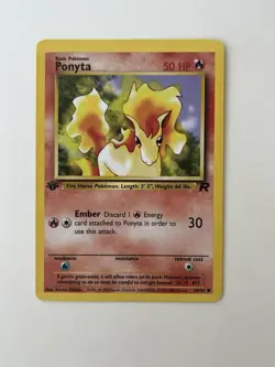 Pokemon 1st Edition Ponyta 64/82 Team Rocket WOTC Vintage - Image 1