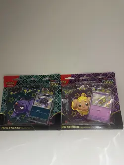 Pokemon TCG Paldean Fates Tech Sticker Collection ?1x Fidough + 1x Maschiff? - Image 1