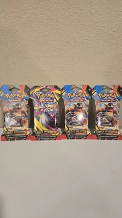 Lot of 4 Pokemon Mega Evolutions Booster Packs Factory Sealed - Image 1
