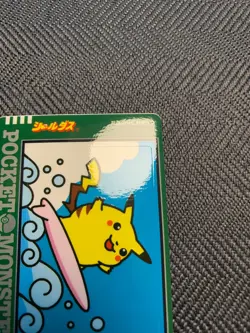 Pokemon Carddass Surfing Pikachu Sealdass Japanese #241205 - Image 3