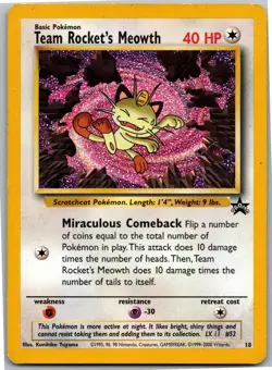 Team Rocket's Meowth - WoTC Promo 18/53 - Promo - NM Pokemon TCG - Image 1