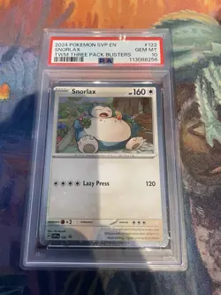 #122 Snorlax SVP EN *PSA 10* Black Star Promo 2024 Twighlight Masquerade Pokemon - Image 1