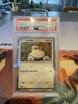 #122 Snorlax SVP EN *PSA 10* Black Star Promo 2024 Twighlight Masquerade Pokemon - Image 2