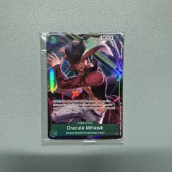 One Piece Dracule Mihawk ST12-003 Illustration Box Vol.4 Promo Card Sealed - Image 1