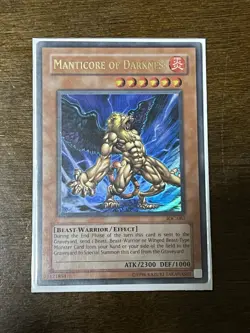 1996 Yu-Gi-Oh Manticore Of Darkness Holo Card Ioc 067 - Image 1
