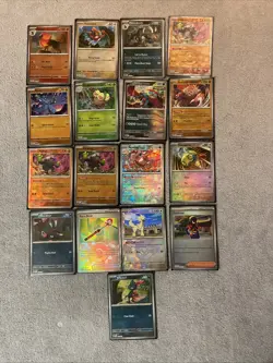 Pokemon TCG Prismatic Evolutions Poke Ball Pattern Lot, 17 Cards Total - Image 1