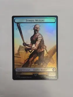MTG - Zombie Mutant / Junk Token Foil PIP #0007 - Image 1