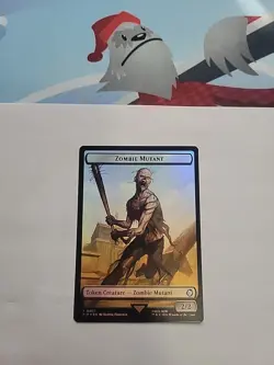 MTG - Zombie Mutant / Junk Token Foil PIP #0007 - Image 2