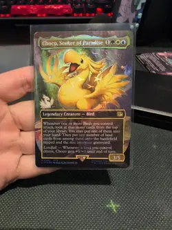 Choco, Seeker of Paradise 569 Borderless Chocobo Track Foil Final Fantasy MTG - Image 1