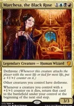 1 x Marchesa, the Black Rose - Commander 2017 - Light Play - MTG - Image 1