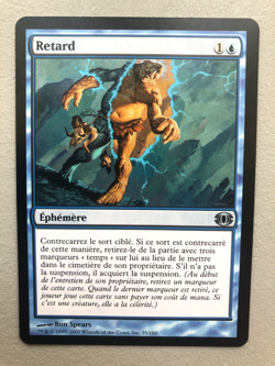 Mtg Carte Magic Future Sight Delay Retard French NM/LP - Image 1