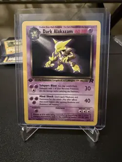 2000 Pokemon 1st Edition Team Rocket Dark Alakazam | Pack Fresh - Image 1