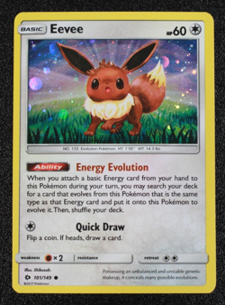 Pokemon TCG Eevee 101/149 Sun and Moon Cosmic Promos - Image 1