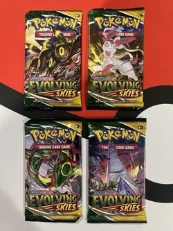Pokemon - Sword & Shield Evolving Skies - Booster Pack Art Set- NEW & SEALED - Image 1
