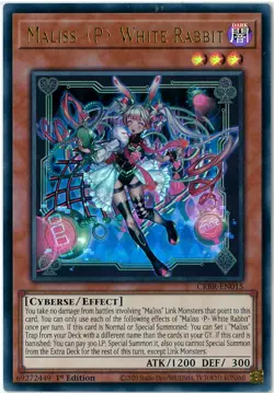 YuGiOh Maliss P White Rabbit Ultra Rare 1st Crossover Breakers CRBR-EN015 ENG - Image 1