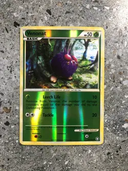 Pokemon TCG Cards Venonat 81/102 HGSS Triumphant Reverse Holo NM - Image 1