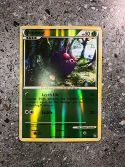 Pokemon TCG Cards Venonat 81/102 HGSS Triumphant Reverse Holo NM - Image 3