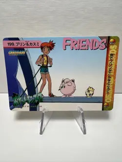 199 Misty ＆ Jigglypuff Pokemon POCKET MONSTERS Anime Collection 1999 CARD. NM+. - Image 1