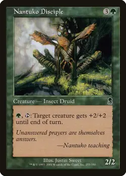 MTG 2010 NANTUKO DISCIPLE - INSECT DRUID CREATURE - MAGIC THE GATHERING CARD - Image 1