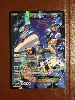 Pokemon TCG Team Aqua's Kyogre-EX Double Crisis Holo Card 6/34 - Image 1