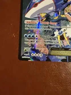 Pokemon TCG Team Aqua's Kyogre-EX Double Crisis Holo Card 6/34 - Image 4