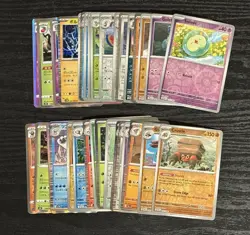 Pokemon TCG Holo Reverse Holo 33 Card Lot Black Bolt Rare SV BLK Scarlet Violet - Image 1