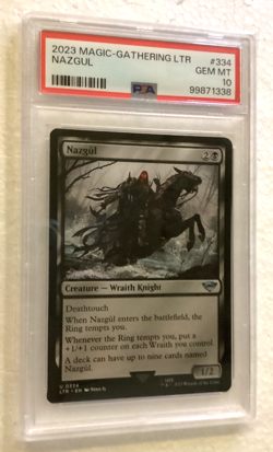 PSA 10 - Nazgul - LOTR Lord of the Rings - Tales From Middle Earth - MTG #334 - Image 1