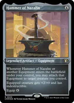 Hammer of Nazahn (Foil Etched) [Commander Masters] Foil Near Mint - Image 1