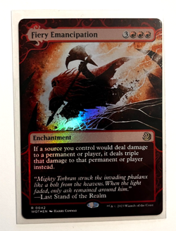 MTG - Wilds of Eldraine - Enchanted Tales - Fiery Emancipation Foil - Rare 0042 - Image 1