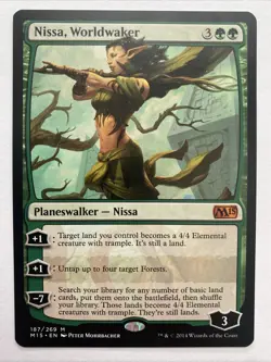 Nissa, Worldwaker Core Set 2015 (M15) Regular MTG NM - Image 1