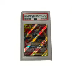 Charizard & Braixen GX 212/236 PSA 10 Pokemon Tag Team Cosmic Eclipse Sun & Moon - Image 1