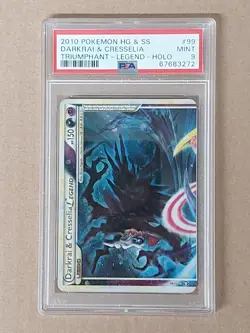 Pokemon Darkrai & Cressalia TOP HG&SS 99/102 GRADED PSA 9 MINT - Image 1