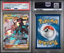 Pokemon Reshiram & Zekrom GX 157/236 Cosmic Eclipse PSA 10 Gem Mint - Image 2