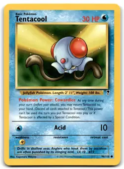 Tentacool 2002 Pokemon Legendary Collection Common #96/110 - LP - Image 1