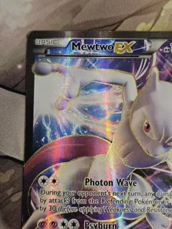 Mewtwo EX XY125 Full Art Black Star Promo Holo Full Art Rare Pokemon TCG MP - Image 2