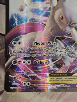 Mewtwo EX XY125 Full Art Black Star Promo Holo Full Art Rare Pokemon TCG MP - Image 4