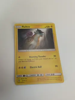 Raikou Pokemon TCG Sun & Moon Shining Legends 32/73 Holo Rare NM - Image 1