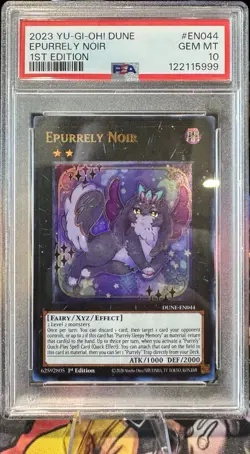 Yu-Gi-Oh! Epurrely Noir DUNE-EN044 Ultra Rare 1st Edition PSA 10 English - Image 1