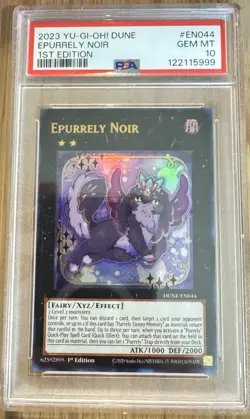 Yu-Gi-Oh! Epurrely Noir DUNE-EN044 Ultra Rare 1st Edition PSA 10 English - Image 3