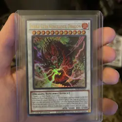 Yugioh Snake-Eyes Vengeance Dragon ALIN-EN040 Ultra Rare 1st Ed Near Mint - Image 1