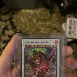 Yugioh Snake-Eyes Vengeance Dragon ALIN-EN040 Ultra Rare 1st Ed Near Mint - Image 2