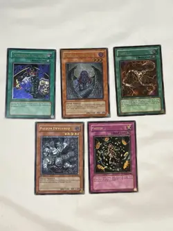 Yugioh Ultimate Rare Lot Of 5 Unlimited 1st Edition LP-HP - Image 1