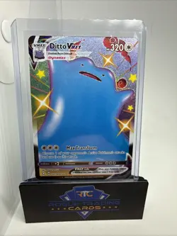 Pokemon TCG Ditto VMAX Holo Shiny Ultra Rare Card SV119/SV122 Shining Fates - Image 1