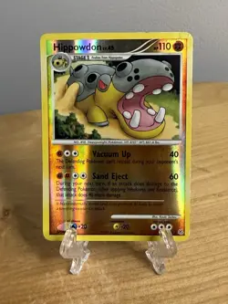Hippowdon Reverse Holo Shiny Pokemon TCG Card Diamond & Pearl 29/130 NEAR MINT - Image 1