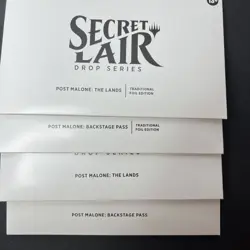 Magic The Gathering (Post Malone) Secret Lair Drop 18 Cards 4 Sealed packs - Image 1
