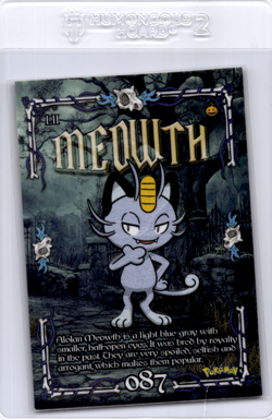 Peruvian Halloween pokemon Card Meowth - Image 1