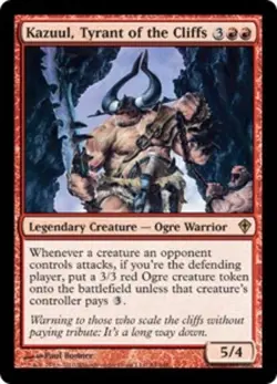 MTG magic cards 1x Kazuul, Tyrant of the Cliffs - Foil Worldwake NM-Mint, Englis - Image 1