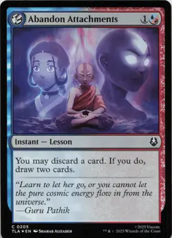 Abandon Attachments - FOIL - C Avatar: The Last Airbender 205 - MTG - Image 1