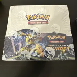 Pokemon Booster Box FAKE - Sun And Moon Lost Thunder Fake Not Real - Image 1